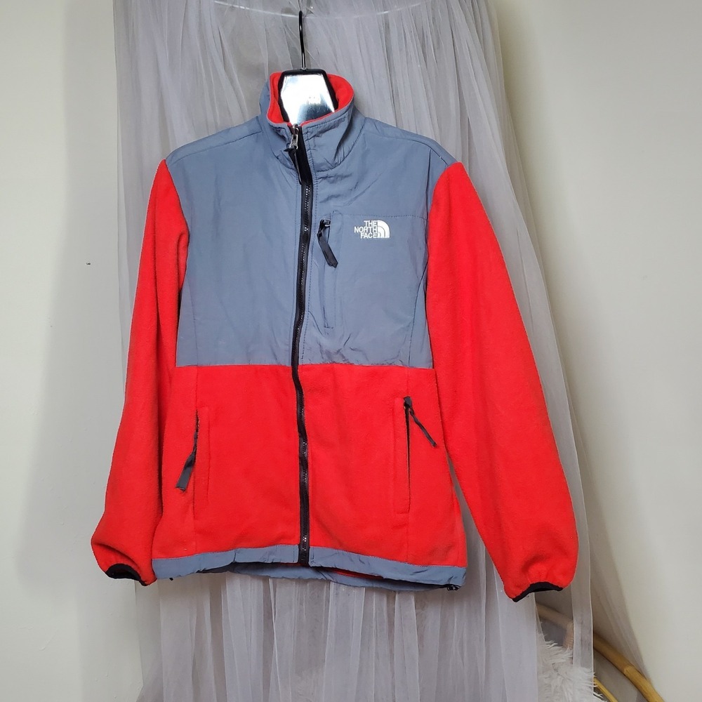The North Face Polartec Recycled Fleece Full Zip Jacket Womens M Gorpcore Red